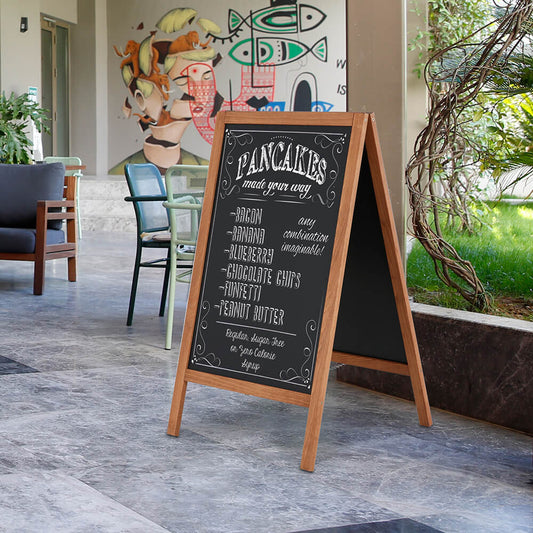 Gehwegkreidetafel Bistro Dark – Magnetische Kreidetafel Outdoor