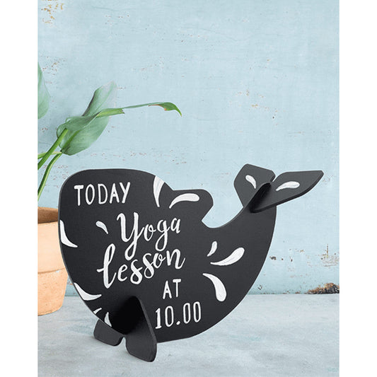 3D Notizkreidetafel Wal zum Beschriften mit Kreidemarker Securit, Tischkreidetafel Wal günstig kaufen