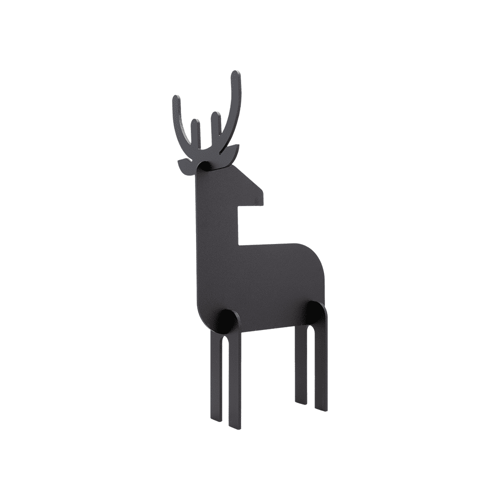 3D Tischaufsteller Hirsch zum Selbstaufbauen und Beschriften mit Kreiedmarker