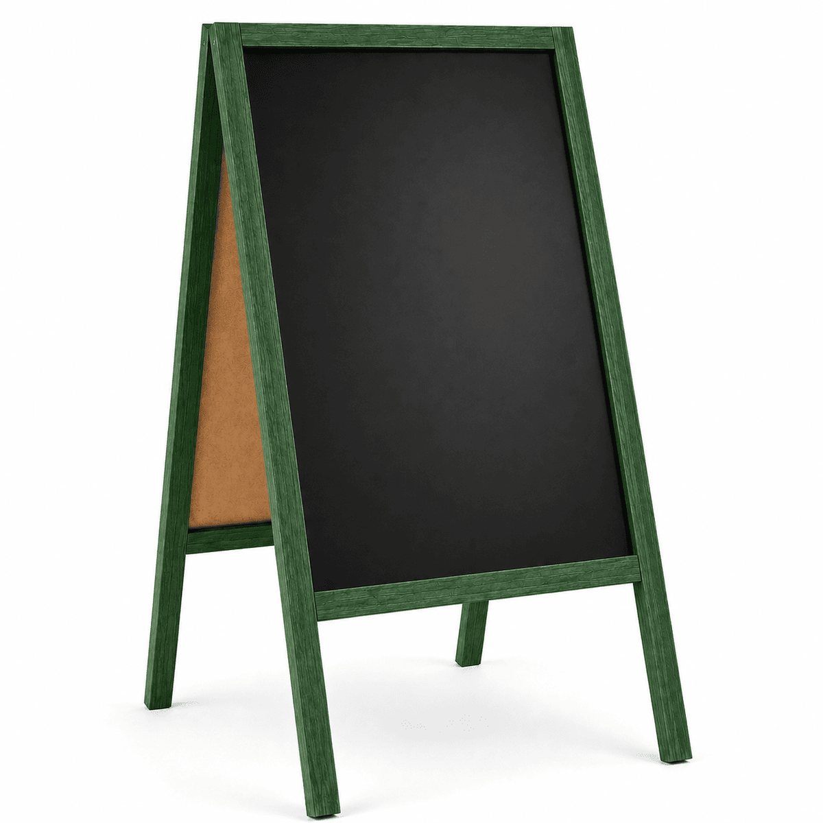 Holz Kreidetafel-Aufsteller, 61x118cmcm, Grün, Indoor