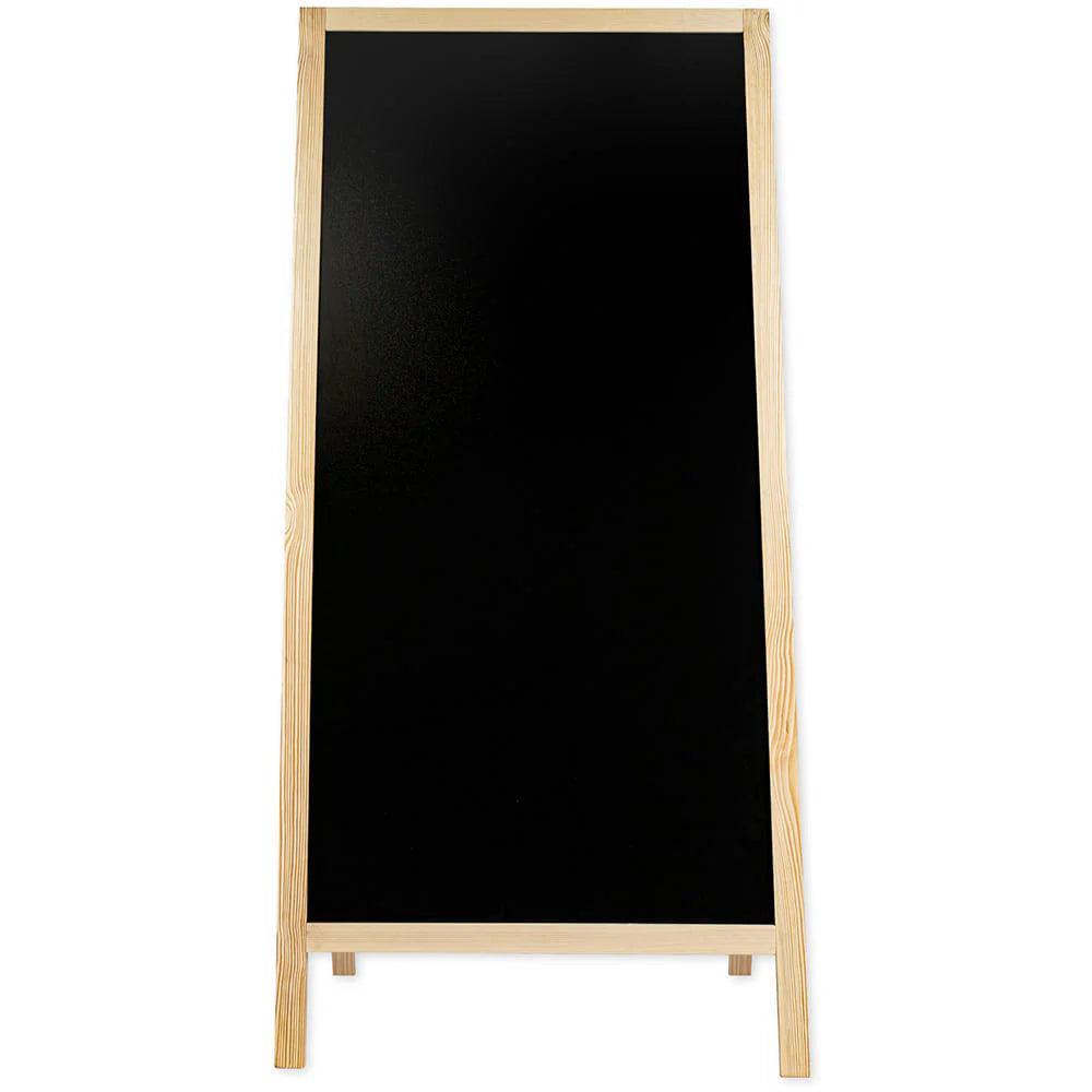 Holz Kreidetafel-Aufsteller, 60x172cm, Natur, Indoor