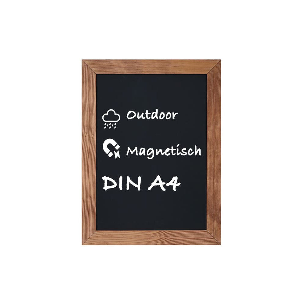 Kreidetafel mit Holzrahmen, Magnetisch