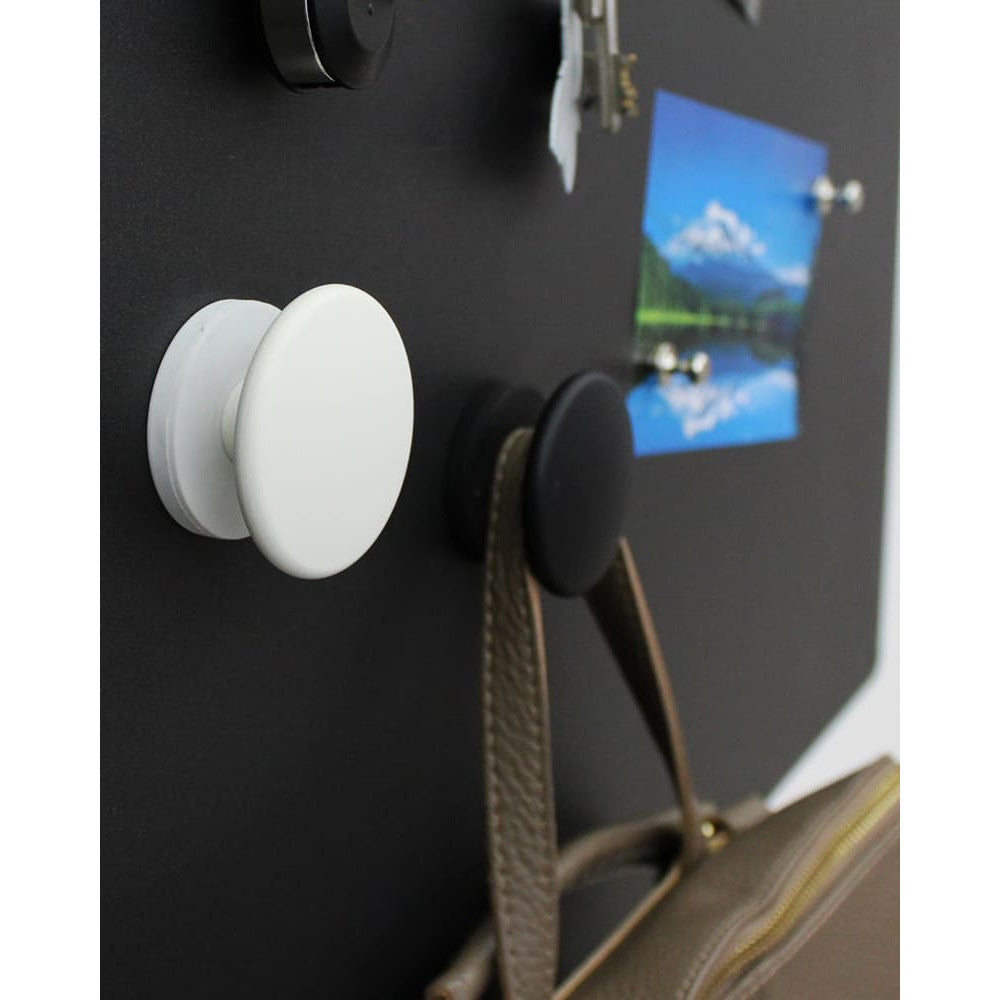Aufhängehacken magnetisch weiss schwarz