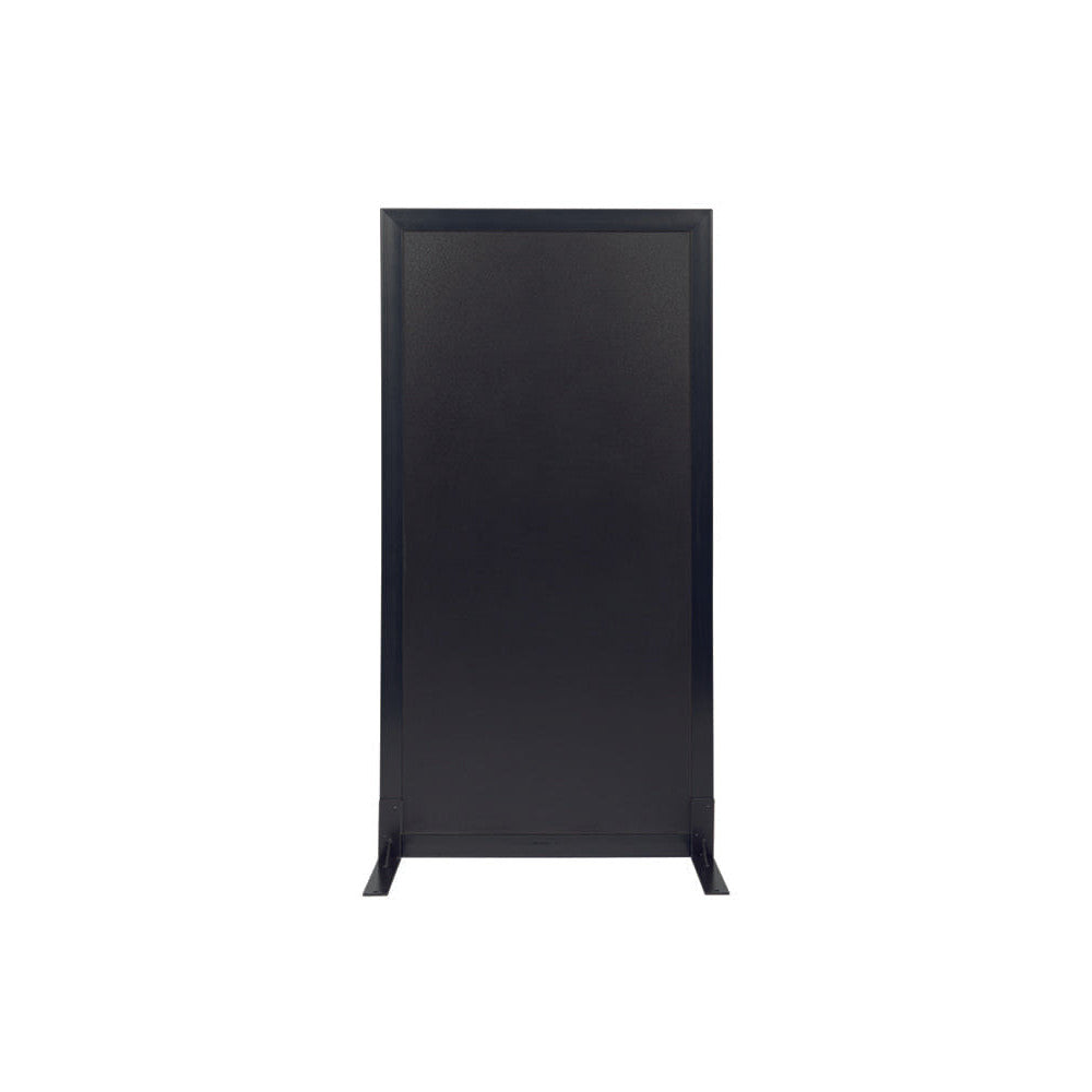 Aufstellbare Kreidetafel in Schwarz, Sichtschutz Kundenstopper für Bars