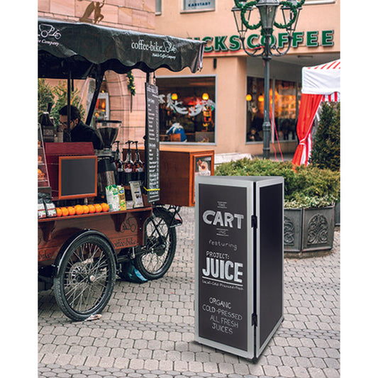 Securit® Multiboard Kreidetafel mit Holzrahmen, Silber, 60x115cm