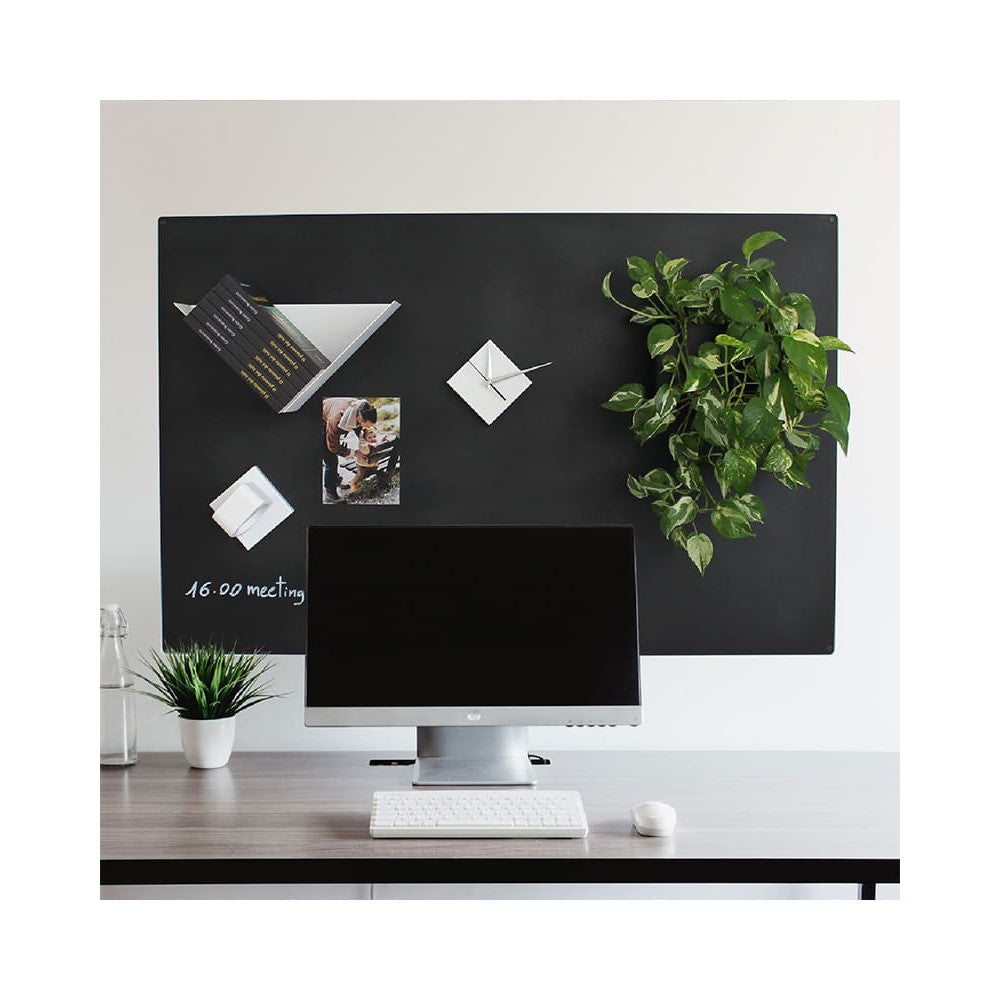 KalaMitica® Kreidetafel Magnetisch, Ohne Rahmen, 74x114cm, Schwarz/Anthrazit
