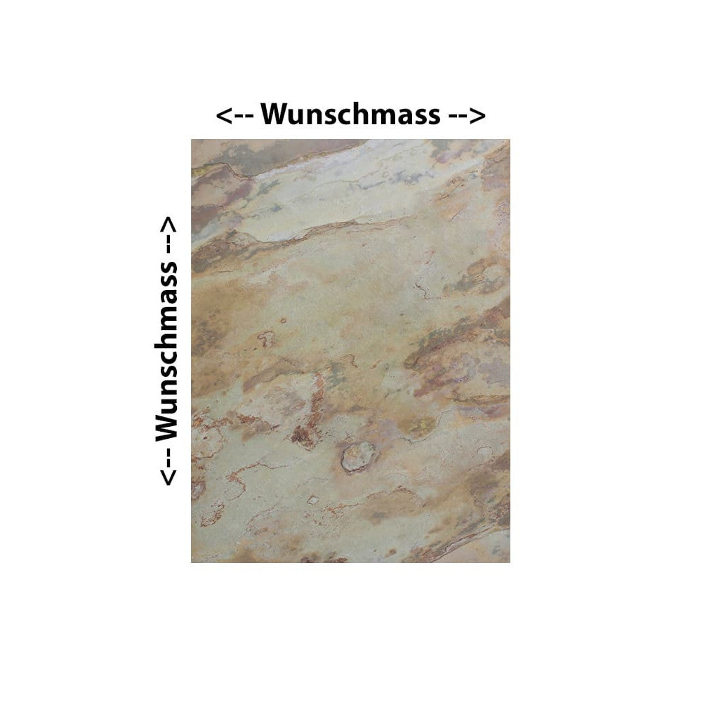 farbige Kreidetafel aus Schiefer individuell nach Mass magnetisch Farbe Gold Mountain
