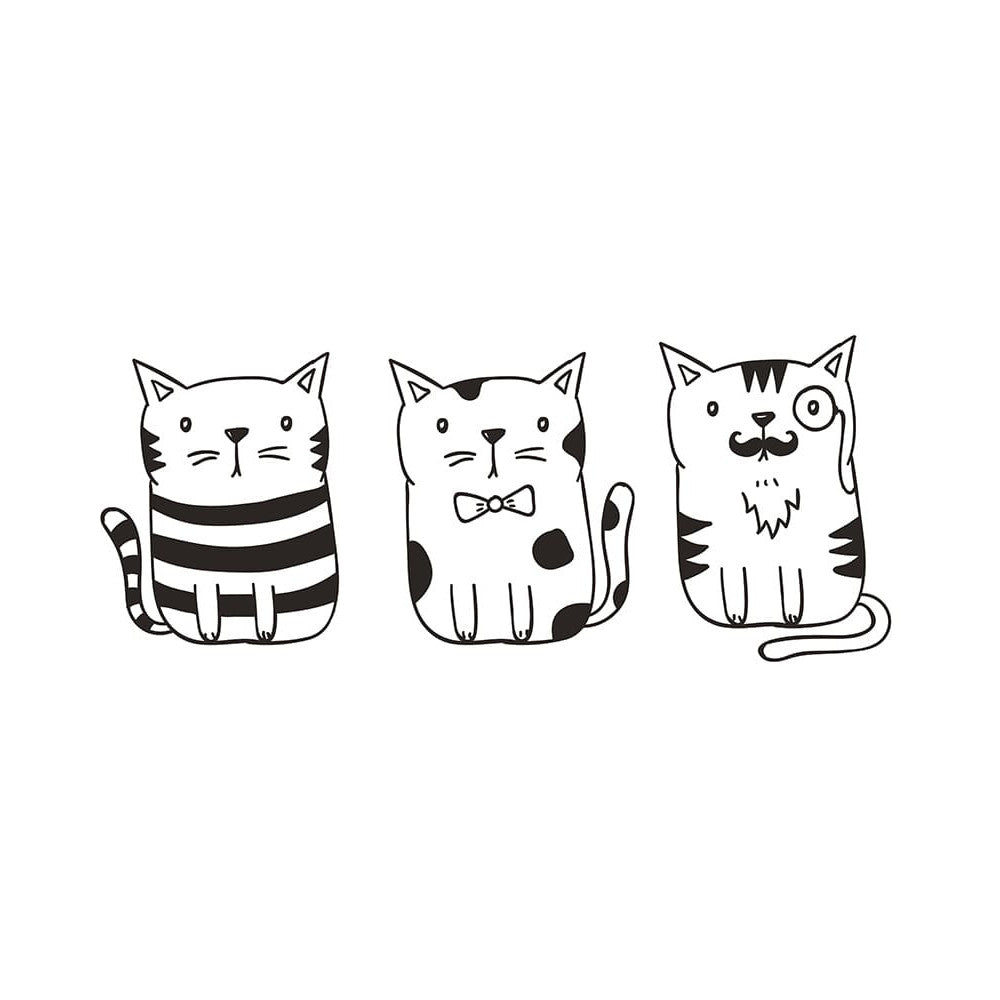 Fensterschablone Katze zum Nachzeichnen