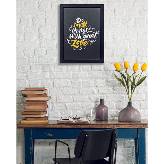 Securit® Kreidetafel mit Holzrahmen, Budget, Schwarz, 30x40cm