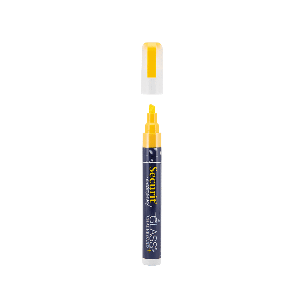 Securit® Kreidemarker Wasserfest, 2-6mm, Einzeln, Gelb