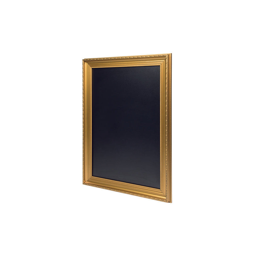 Securit® Kreidetafel mit Holzrahmen, Premium, Gold, 75x100cm