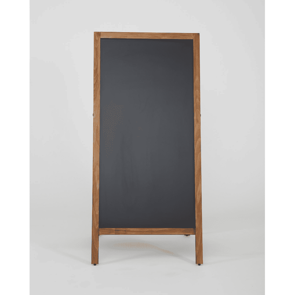 Grosser Kundenstopper mit Holzrahmen und magnetischer Kreidetafel, Gastroaufsteller XXL