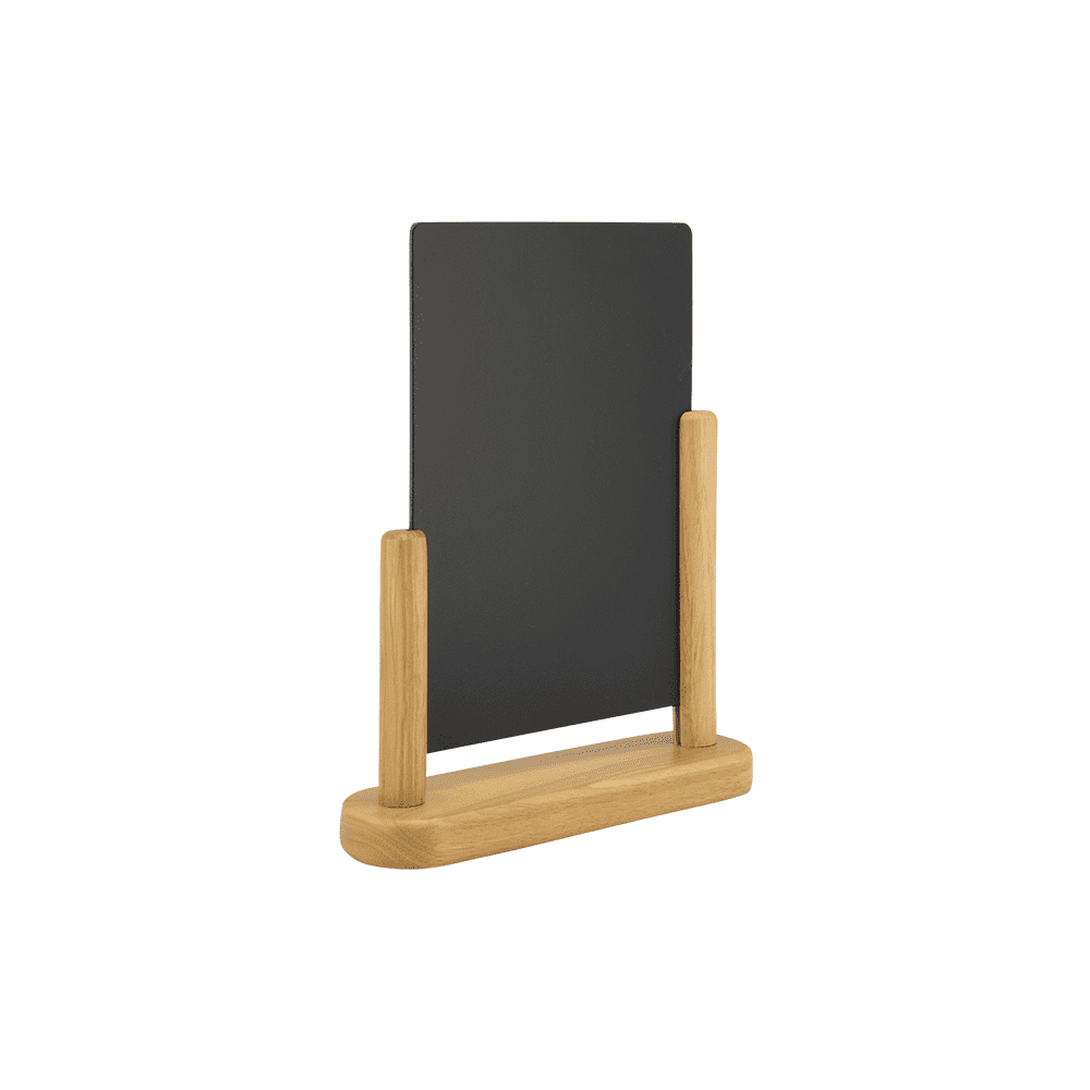 Securit® Tischkreidetafel mit Holzrahmen, Hellbraun, DIN A6