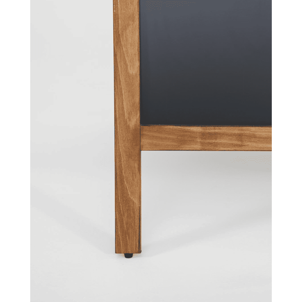 Holz Kundenstopper Detailansicht Füsse