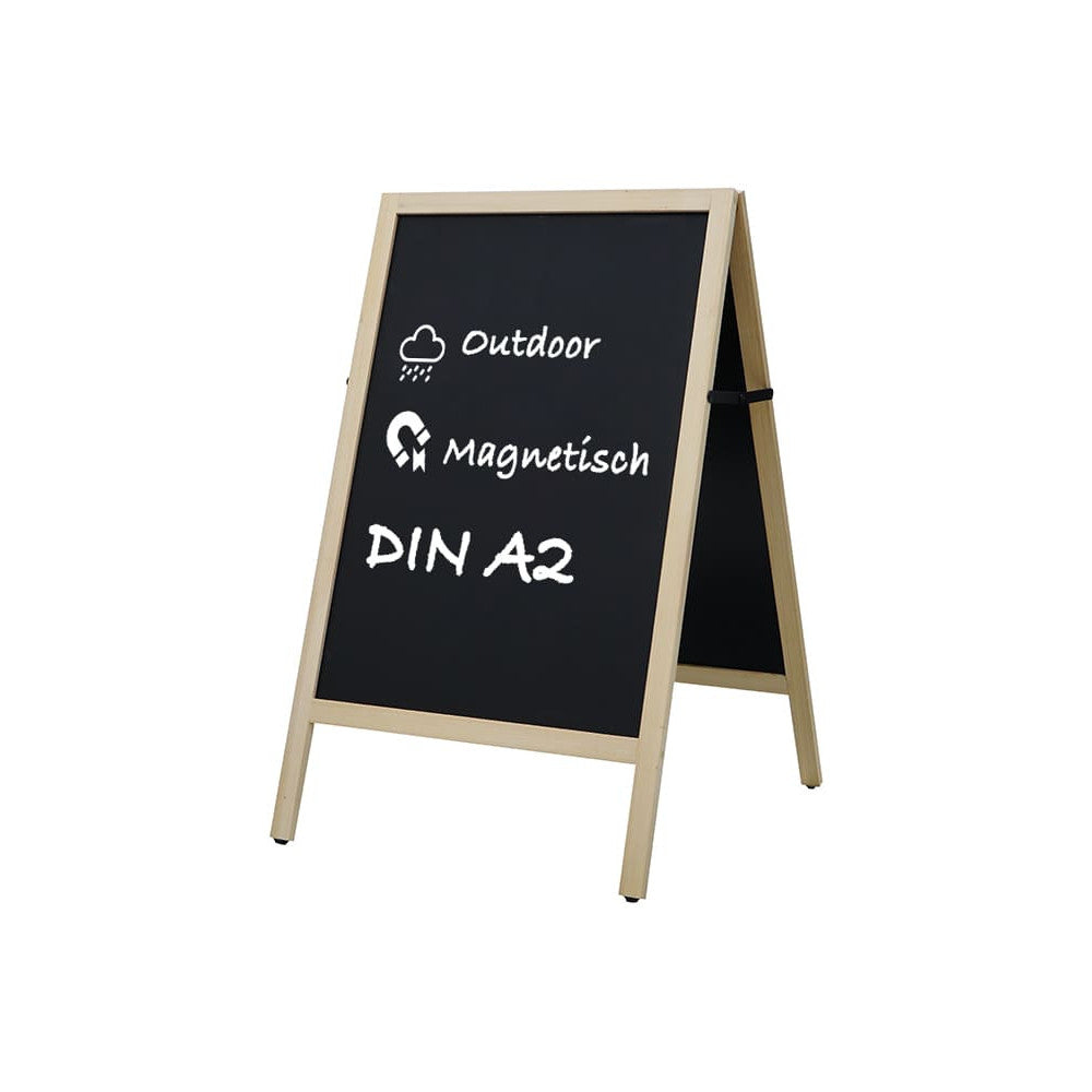 Holz Kundenstopper Gehwegkreidetafel Magnetisch DIN A2