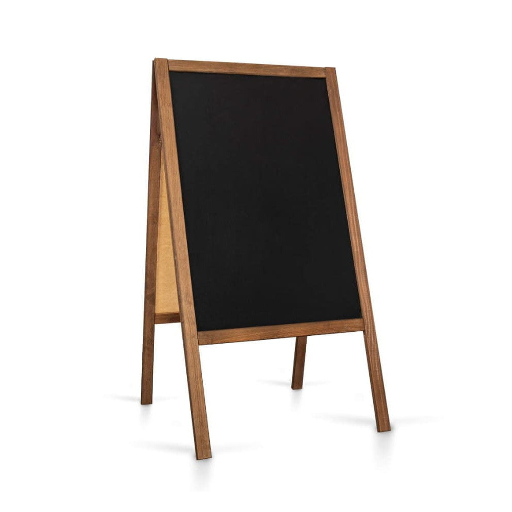 Holz Kundenstopper mit Kreidetafel günstig online bestellen bei Kundenstopper24.ch, 61x118cm