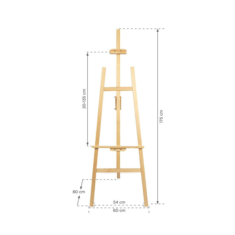 Holz Staffelei Natur 175cm online bestellbar