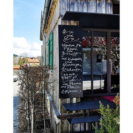 Individuell beschriftete Kreidetafel zum aufhängen