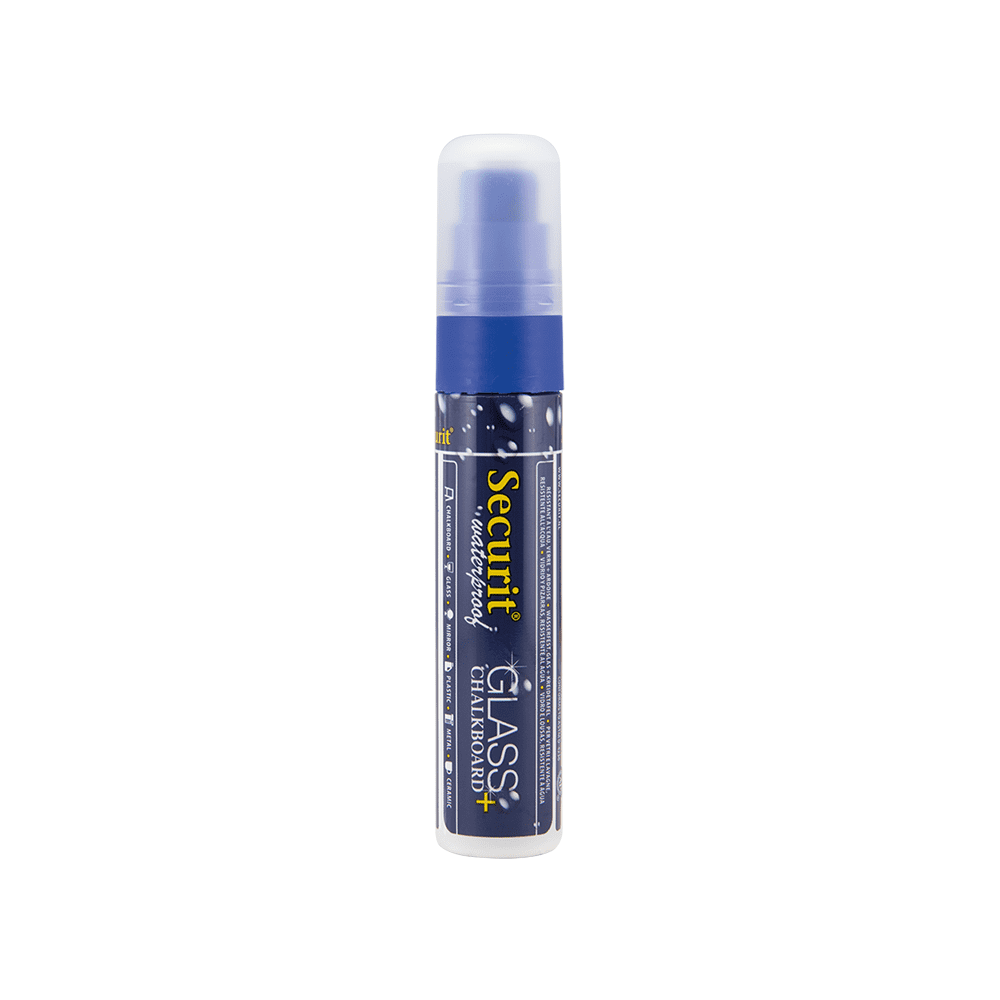 Kreidemarker blau wasserfest für das Beschriften von Kreidetafel & Wandtafeln, blauer Kreidemarker wasserfest 7-15mm Strichbreite