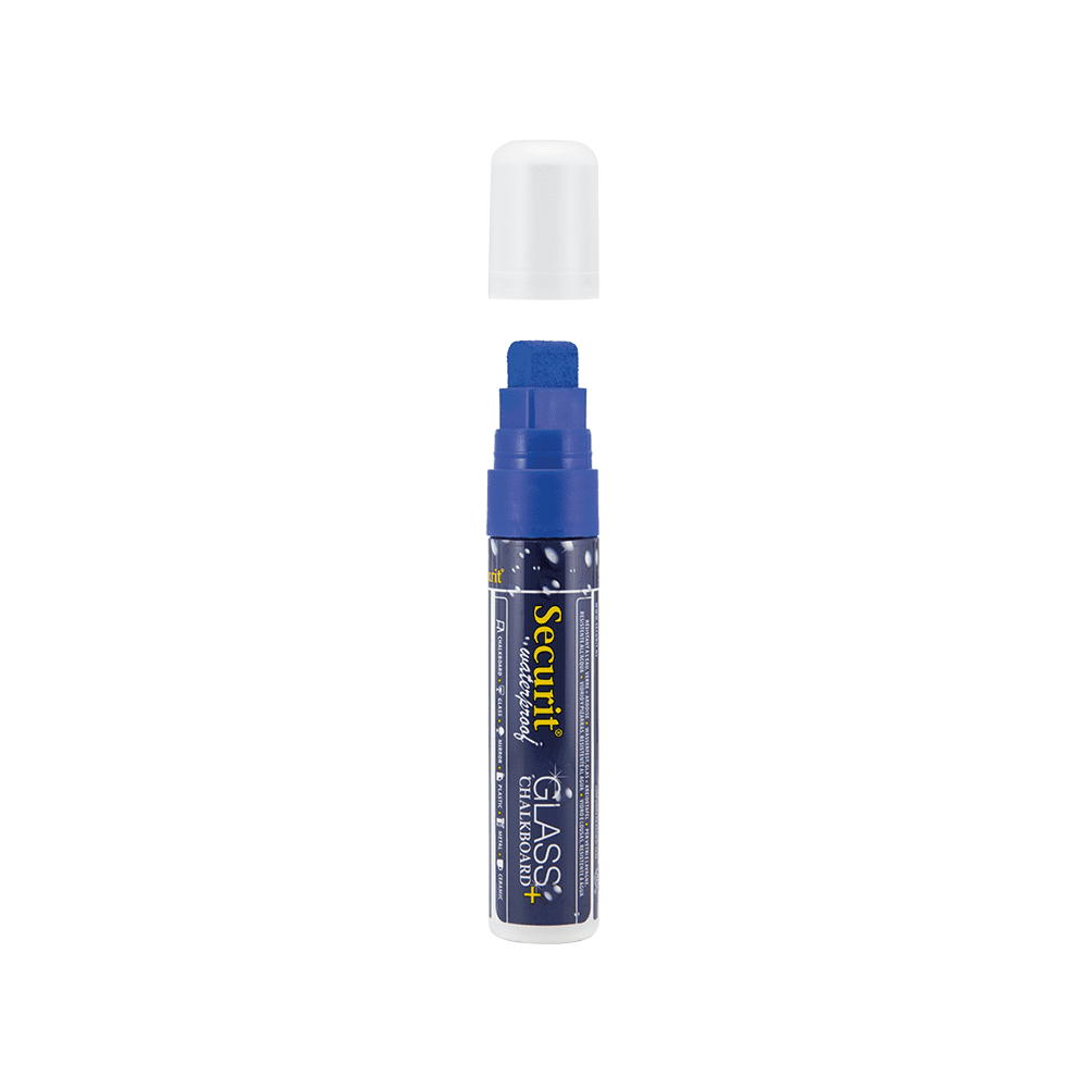Securit® Kreidemarker Wasserfest, 7-15mm, Einzeln, Blau