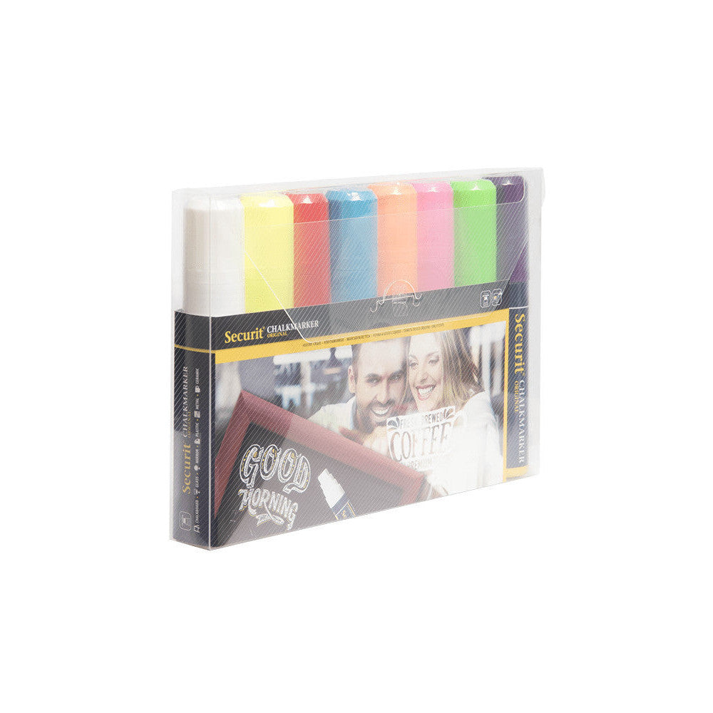 Kreidemarker farbig im 8er Set kaufen, Kreidestifte 7-15mm für das Beschriften von Kreidemarker und Kundenstopper