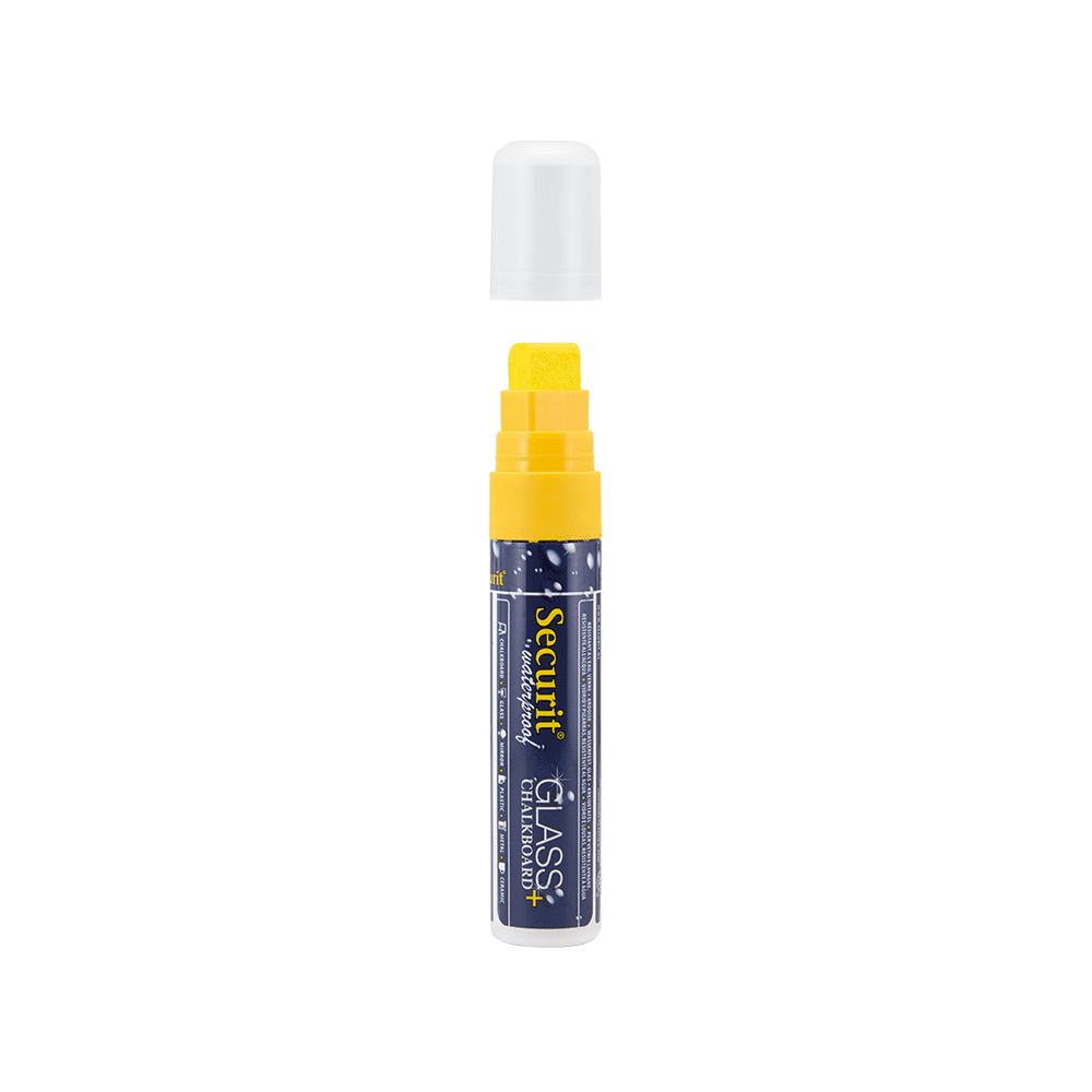 Securit® Kreidemarker Wasserfest, 7-15mm, Einzeln, Gelb