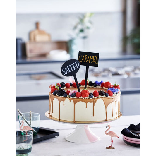 Kreidemarker Tags Securit beschriftet mit Edding Kreidemarker Gold