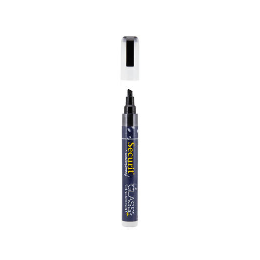 Securit® Kreidemarker Wasserfest, 2-6mm, Einzeln, Schwarz