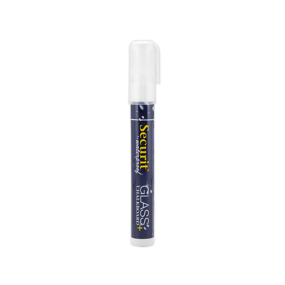 Kreidemarker wasserfest weiss für die Beschriftung von Kreidetafeln Kundenstopper, weisser Kreidestift wasserfest 2-6mm Strichbreite