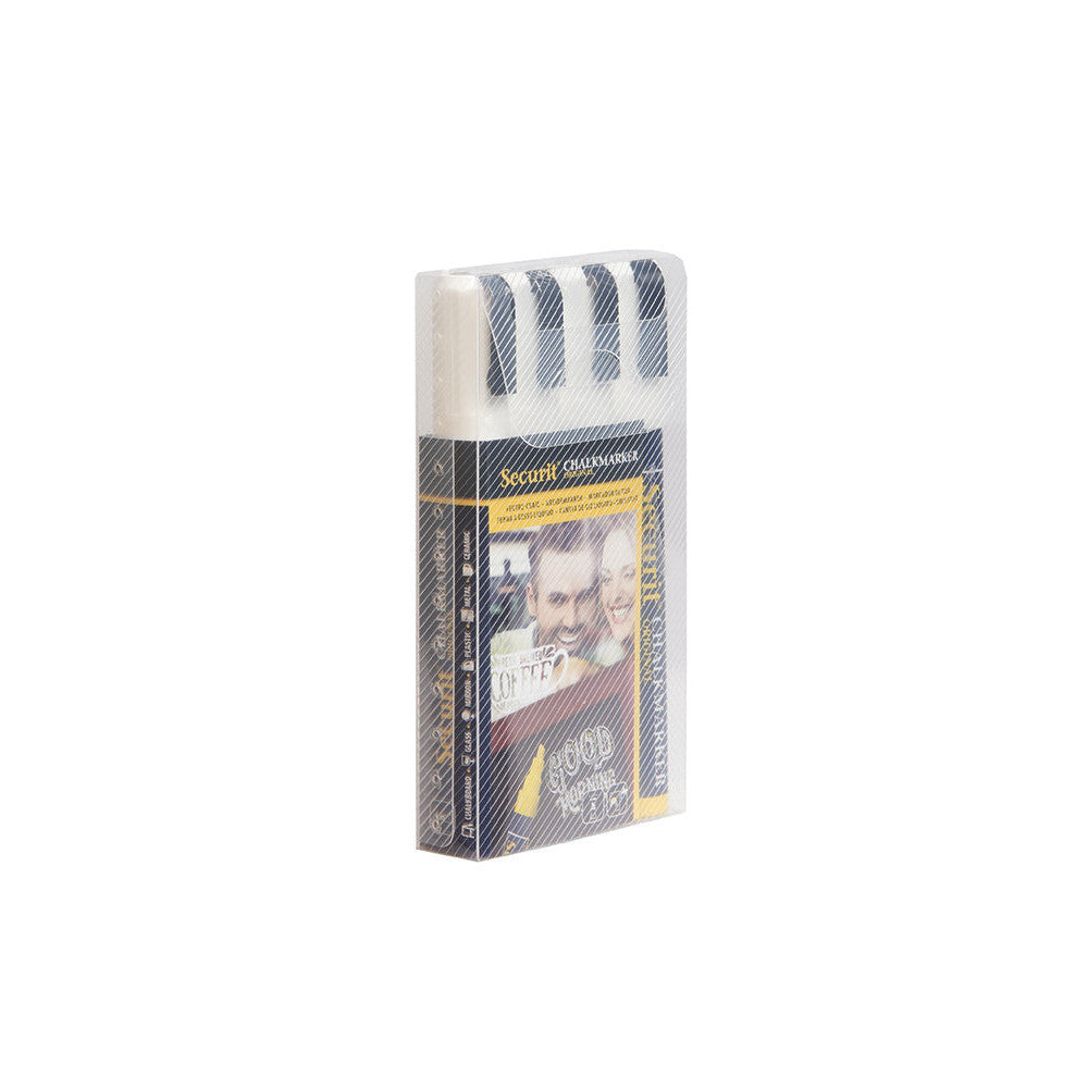 Kreidemarker weiss Securit 4er Set