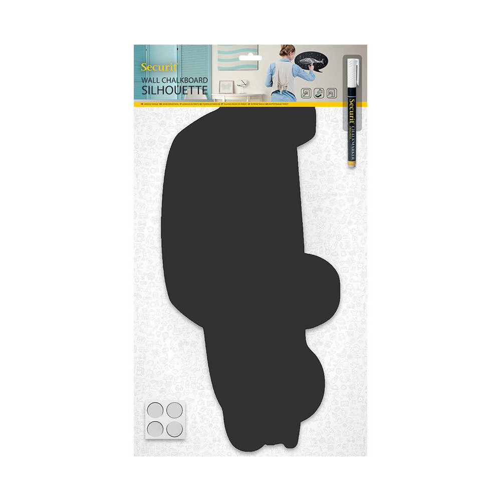Securit® Wandkreidetafel Silhouette Auto, 50x19cm