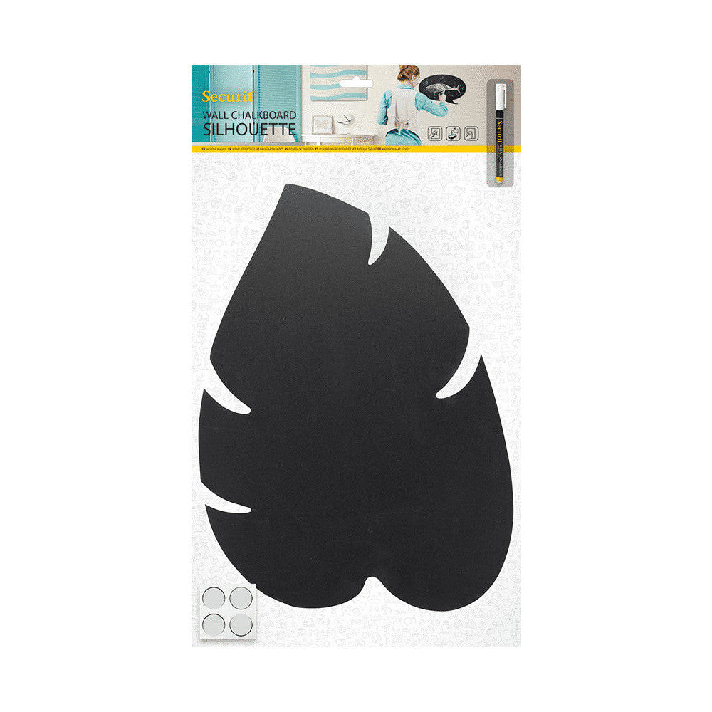 Securit® Wandkreidetafel Silhouette Blatt, 29x44cm