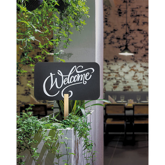 Kreidetafel Garten zum einstecken Securit mit Holzstab