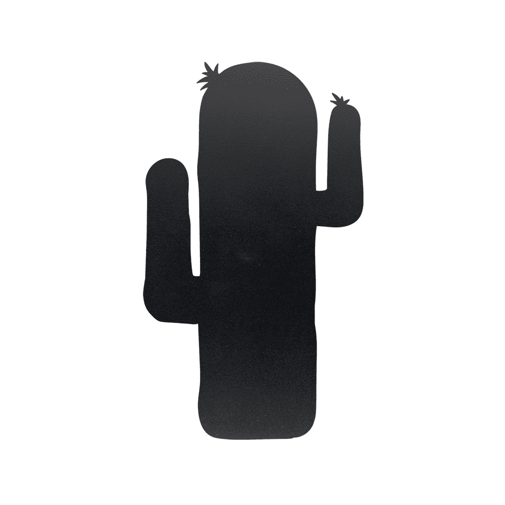 Kreidetafel in Kaktusform Silhouette zum Aufhänge Zuhause oder bei der Arbeit, lustige Kreidetafel Silhouette Kaktus