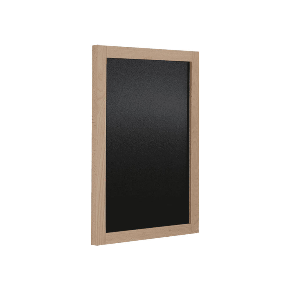 Kreidetafel mit Rahmen in Buche 80x120cm, Wandkreidetafel mit Holzrahmen zum Aufhängen in Restaurants, Bars, Kaffees