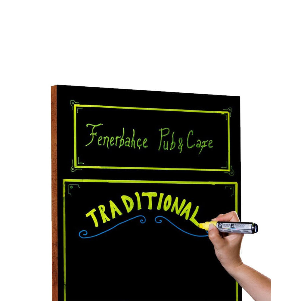 Kreidetafel ohne Rahmen beschriftbar mit Kreidemarker