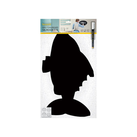 Kreidetafel Silhouette Fisch zum Malen mit Kreide