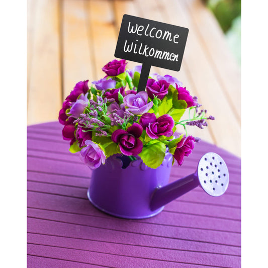 Kreidetafel Tags rechteckig für Blumen, Garten, Torten, etc.