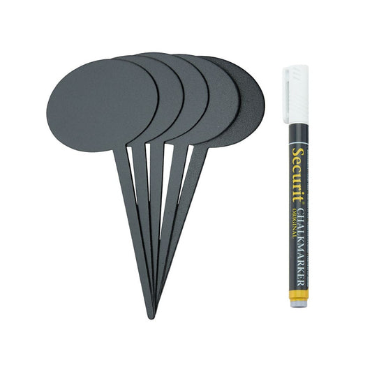 Kreidetafel Tags zum einstecken inklusive Kreidestift