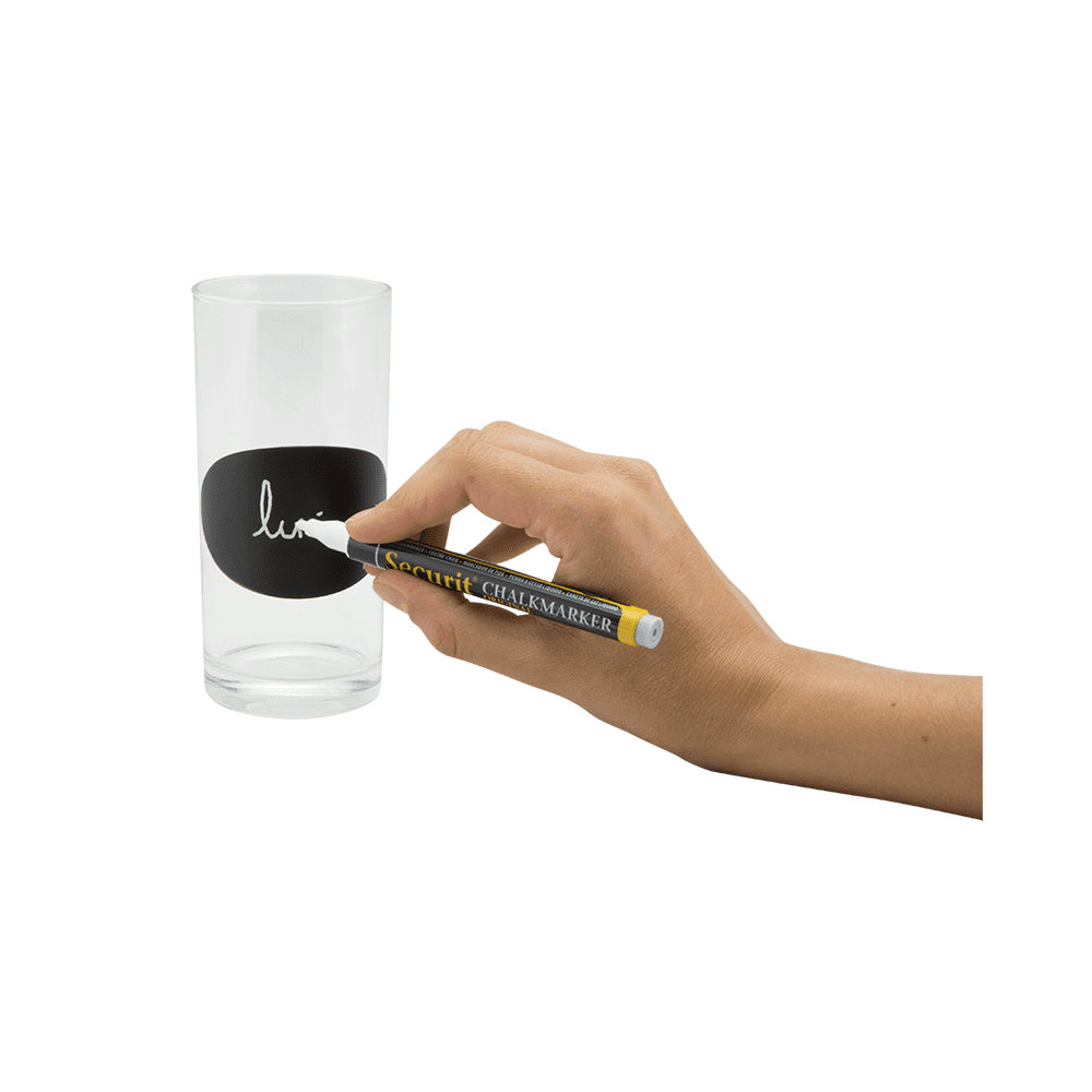Kreidetafelfolie Ovale Sticker beschriftbar mit Securit Kreidemarker