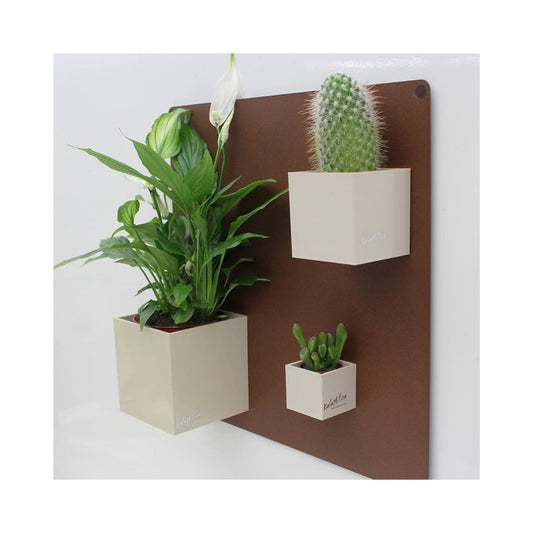 Magnetische Blumentöpfe Farbe Elfenbein