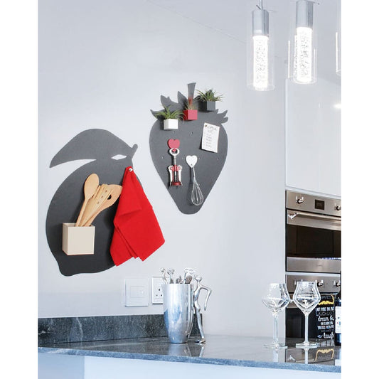 Magnetische Erdbeeren Kreidetafel Küche