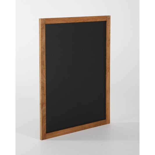 Magnetische Wandkreidetafel aus Buchenhoz dunkel