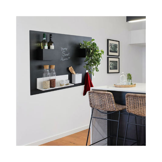 KalaMitica® Kreidetafel Magnetisch, Ohne Rahmen, 74x114cm, Schwarz/Anthrazit