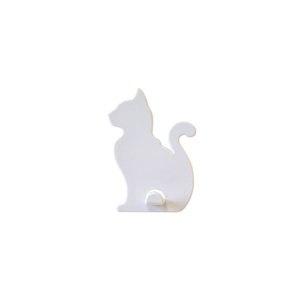 Magnetischer Aufhänger Katze weiss