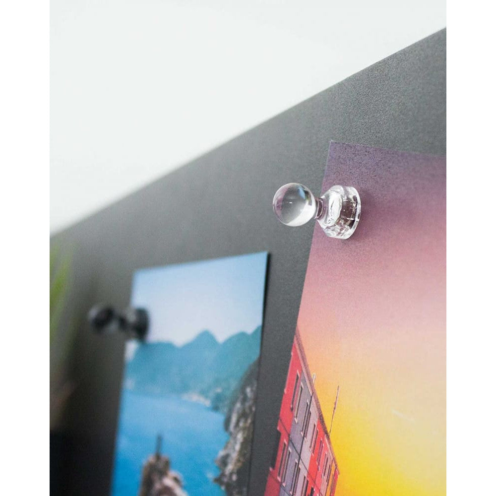 Magnetpins transparent für Fotopinnwand
