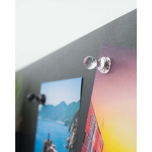 Magnetpins transparent für Fotopinnwand