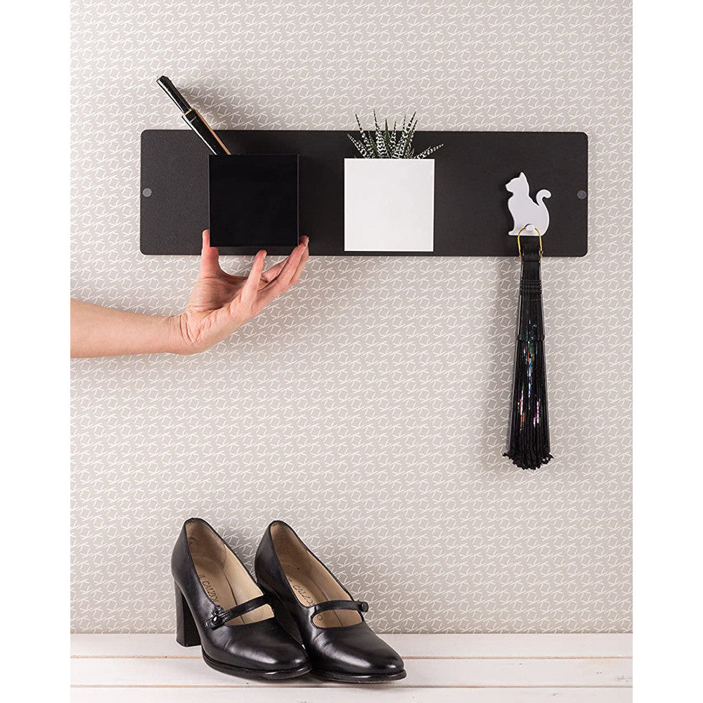 Magnettafel Kalamitica mit Würfelbehälter weiss Bluemntöpfe magnetisch