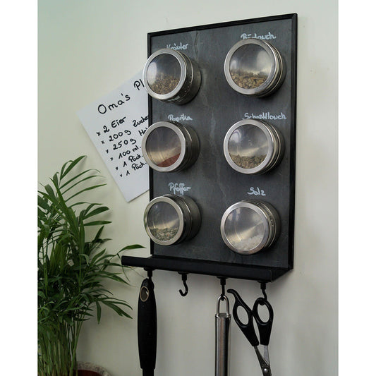 Schiefertafel Magnetisch mit Ablage "Anthrazit", 20x30cm