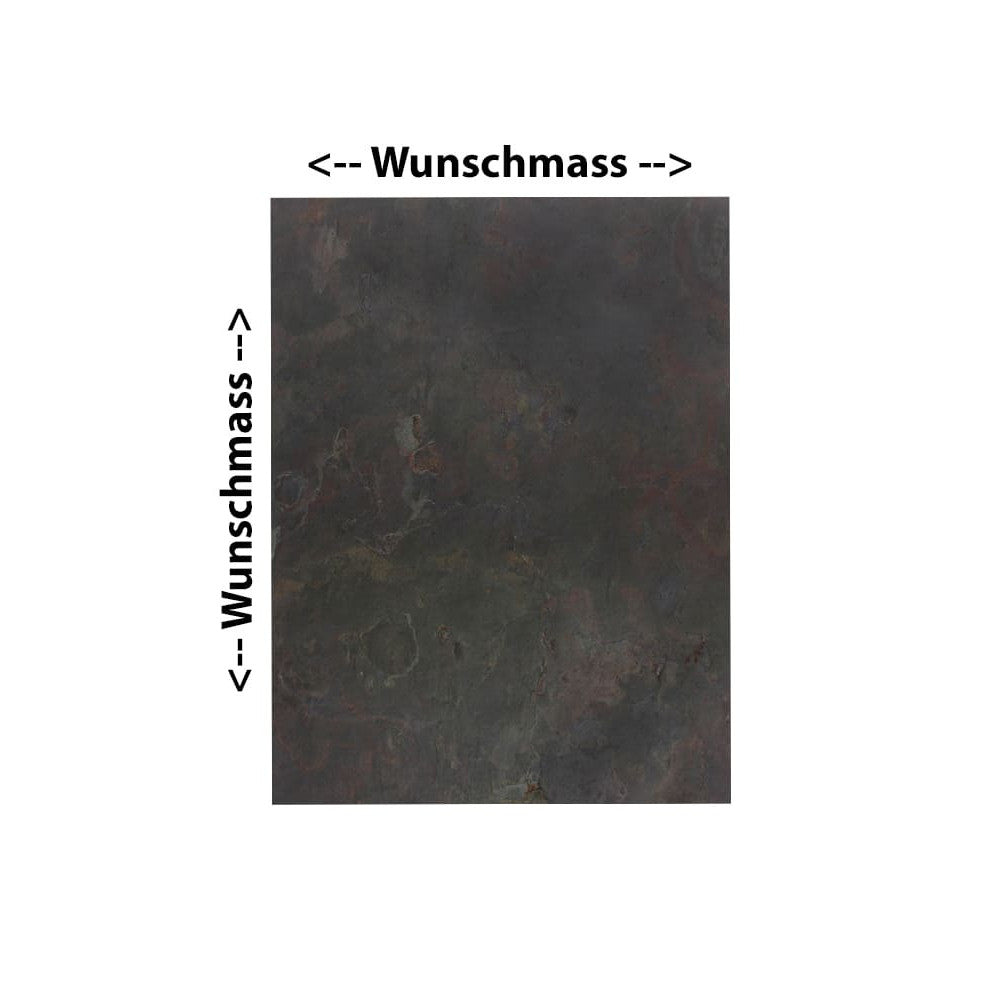 Magnettafel nach Mass aus echtem Schiefer Vulkanstein Schiefermuster